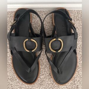 1.STATE Women's Lelle Black Mexico Leather